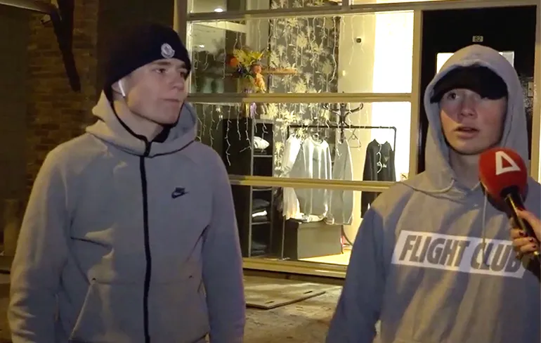 Jan-Willem en Egbert-Jan balen dat er niets te rellen was in Amstelveen