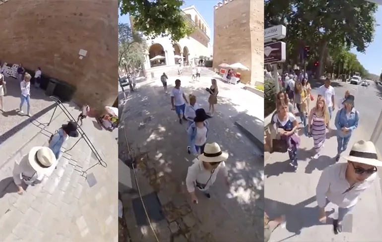 Japanse toeristen filmen zakkenrollers op Mallorca