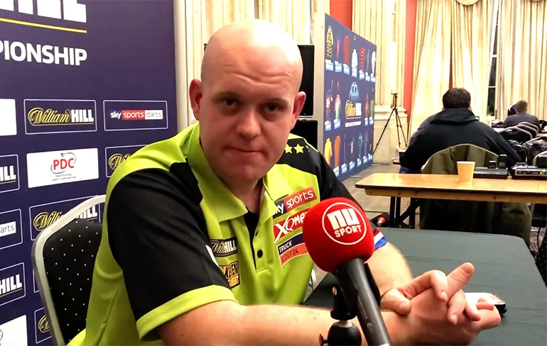 Jelle Klaassen stuurde foto tollie naar schoonzusje Michael van Gerwen