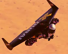 Jetman vliegt in formatie over Dubai