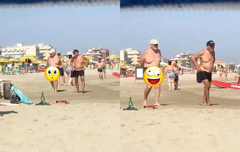 Jingle Balls op het strand van het Italiaanse Rimini