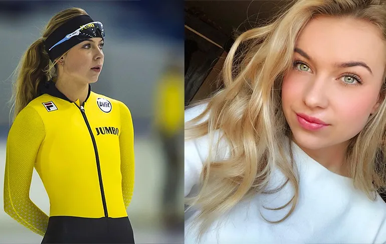 Joy Beune, concurrentie voor knapste schaatster van Nederland Jutta Leerdam