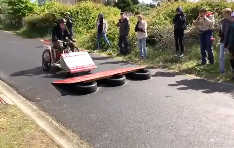 Jump was voor zeepkist toch iets te heftig