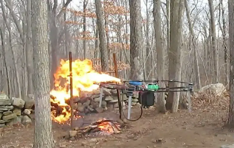 Kalkoen kun je natuurlijk ook grillen met een drone