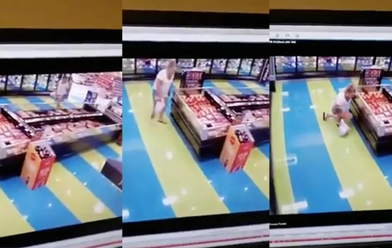 Kan iemand de vloer even schoonmaken en de schuldige op camera opzoeken?