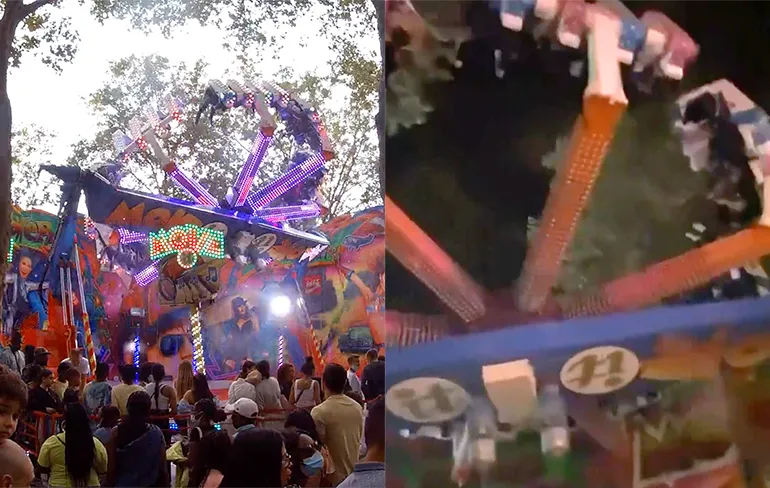 Kermisattractie in Brussel valt plots stil, inzittenden hangen 5 minuten ondersteboven