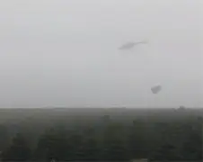 Kerstboom oogsten met een helikopter in Oregon