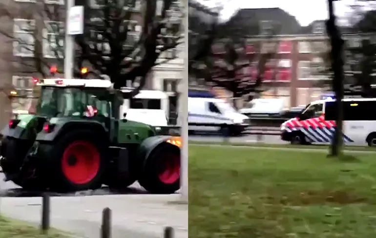 Kiek um goan: Boer vlucht voor politiebus