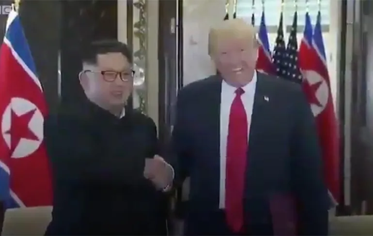 Kim Jong-un blijft pestkop tijdens ontmoeting met Donald Trump