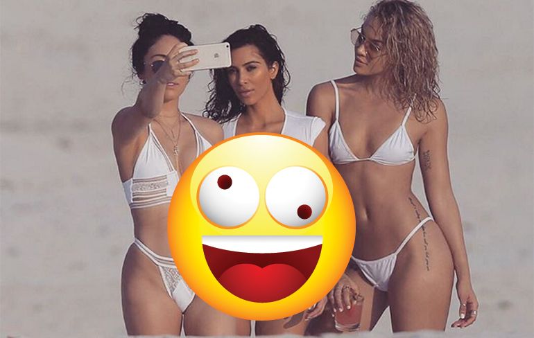 Kim Kardashian op vakantie in Mexico en de foto's slopen het internet!