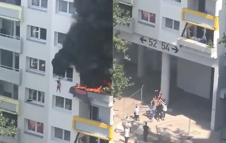 Kinderen in Franse Grenoble overleven sprong uit brandend appartement
