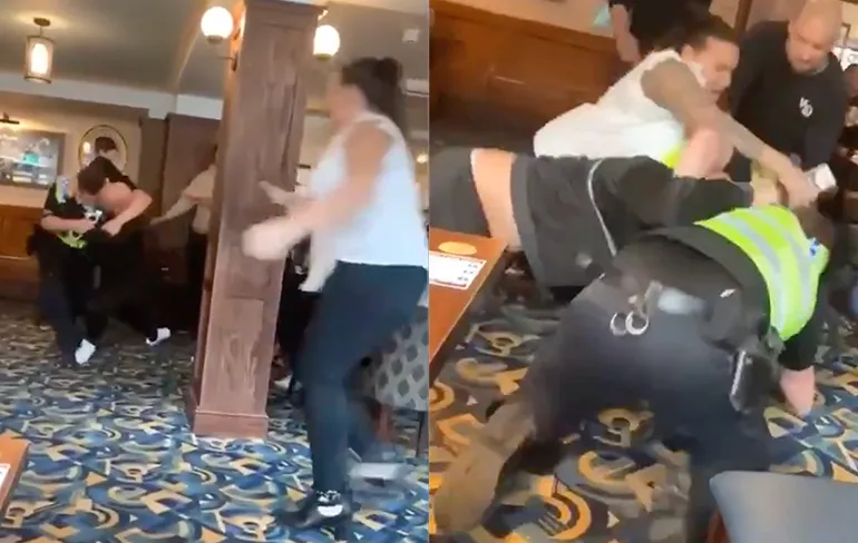 Klanten van pub in Engelse Scunthorpe op de vuist met politie