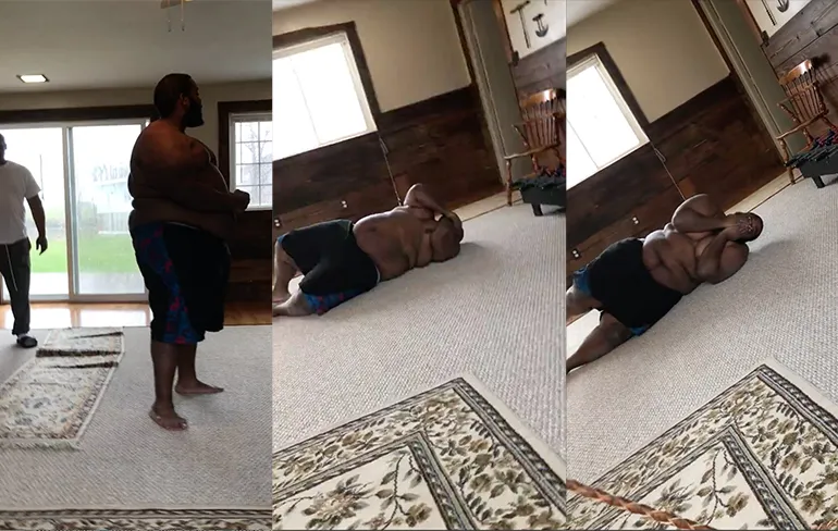 Klap met een zweep doet toch best pijn