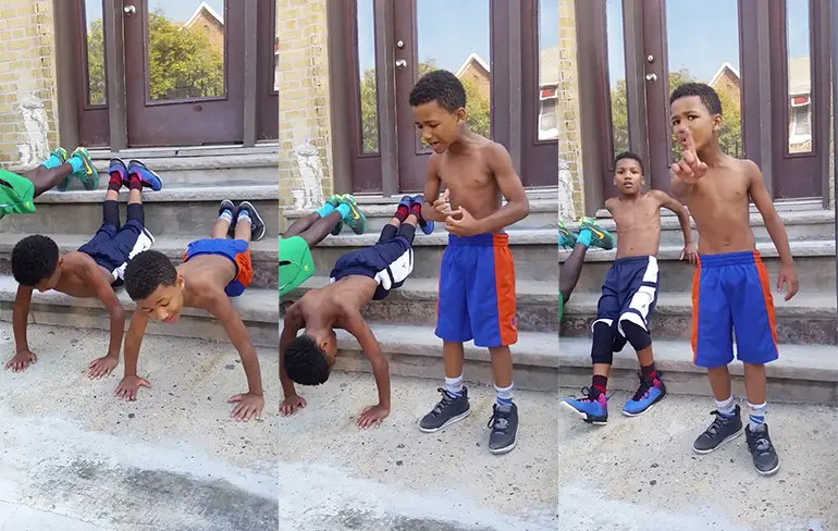 Klein Jamaicaans mannetje kan zo personal trainer worden!