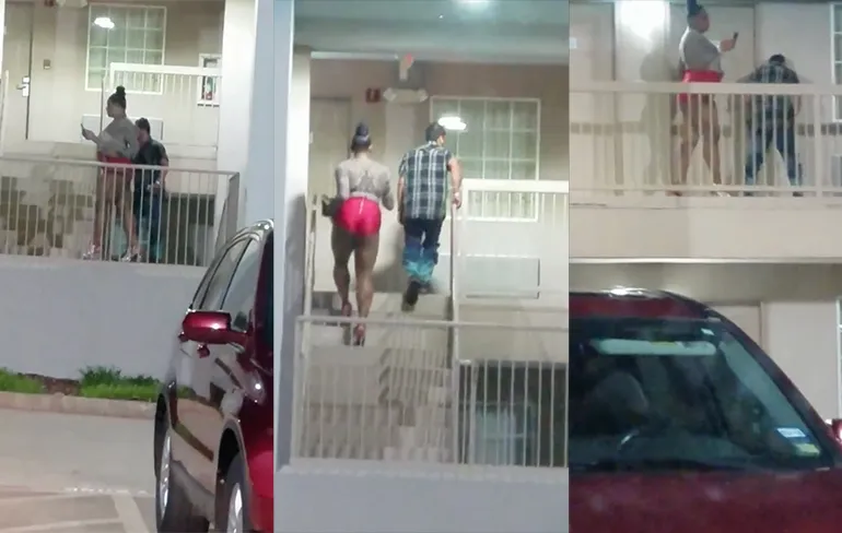 Klein mannetje gaat zijn Tranny fantasie waarmaken in motel