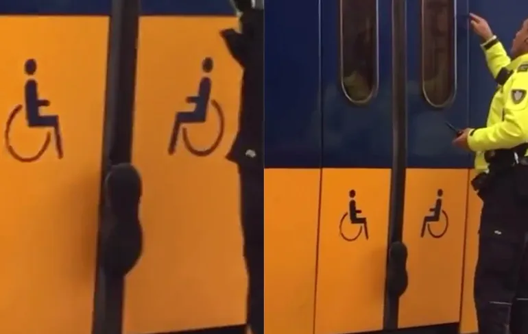 Knopje vinden is hele uitdaging voor medewerker van de NS