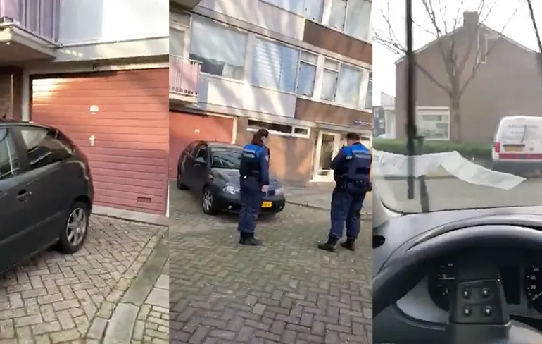 Knul parkeert voor eigen garage, handhaving Tilburg denkt daar anders over