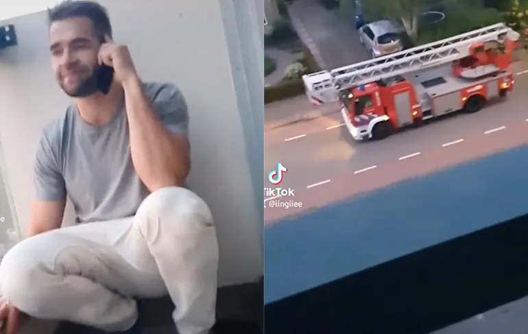 Koppel buitengesloten op balkon in Amersfoort