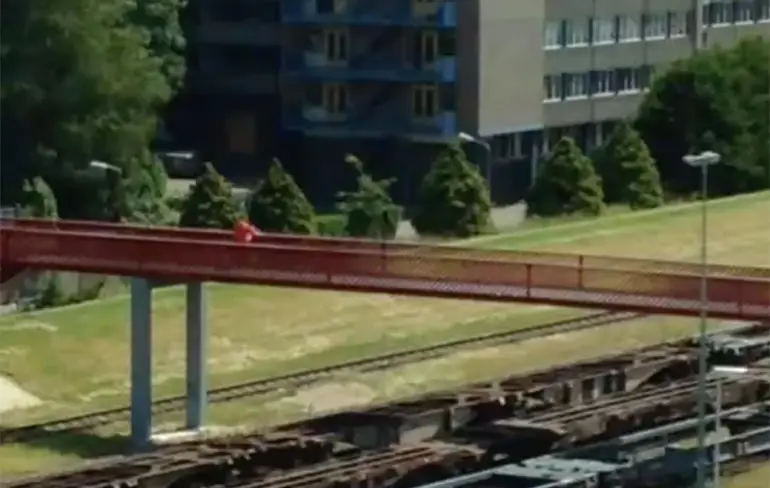 Koppeltje geniet van de buitenlucht en elkaar in Waalhaven Rotterdam