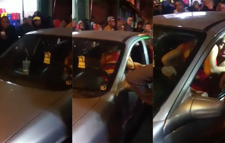 Koppeltje heeft zich even teruggetrokken van Braziliaans straatfeest...