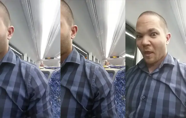 Koppeltje sluit romantische dag af met nummertje in de trein