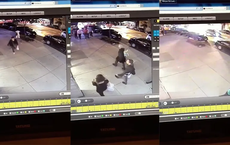 Krachtige Explosie wijk Chelsea in New York vastgelegd door bewakingscamera