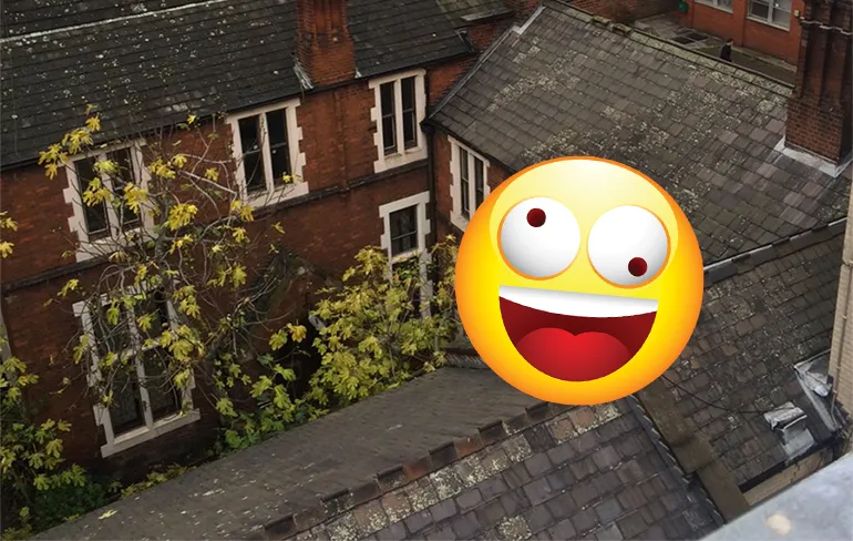 Kunst: Vrouw zit urenlang naakt op dak in Londen