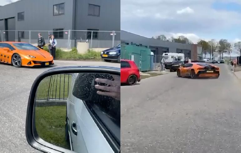 Lamborghini tikt hek aan tijdens Kings Drive Tour