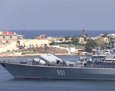 Lancering raket van schip in Sebastopol gaat niet goed