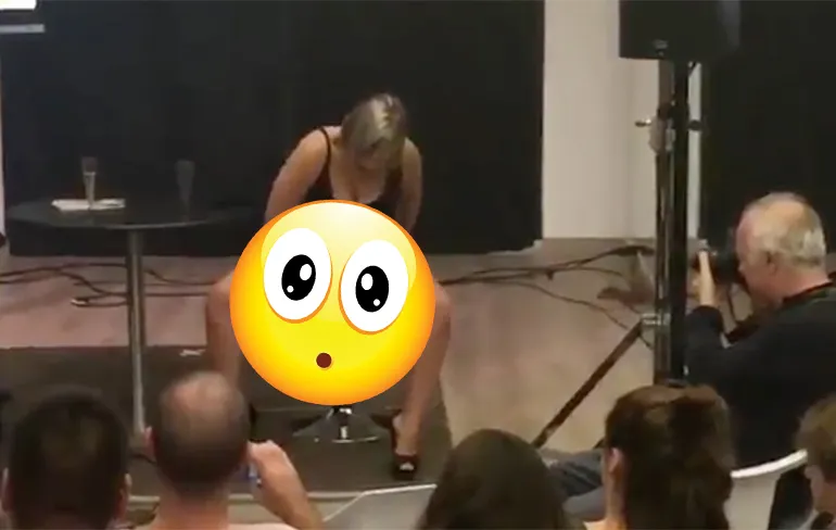 Les 1 bij cursus squirten: Niet op de eerste rij gaan zitten!