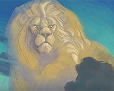 Lion King tekenaar maakt Speed Painting van leeuw Cecil