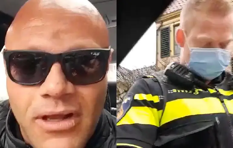 LOL! Politie zet Alex Soze aan de kant om speekseltest af te nemen