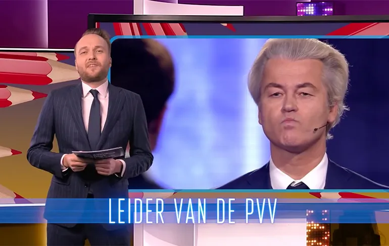 Lubach maakt nummer over dat lijsttrekkers in broek poepen voor Nieuwsuur