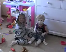 Mama was eventjes een paar minuutjes weg...