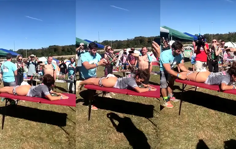 Man heeft geen bord nodig om te eten op festival Lost Lands