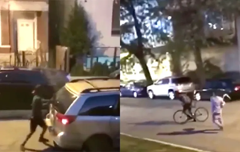 Man in Chicago slaat autoruit in, wordt KO geslagen met trommel