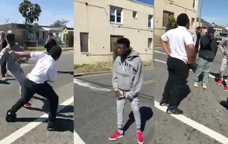 Man stopt straatgevecht en laat vechtersbazen ware aard van vrienden zien