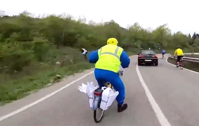 Marco Poziello is de snelste postbode van Italië