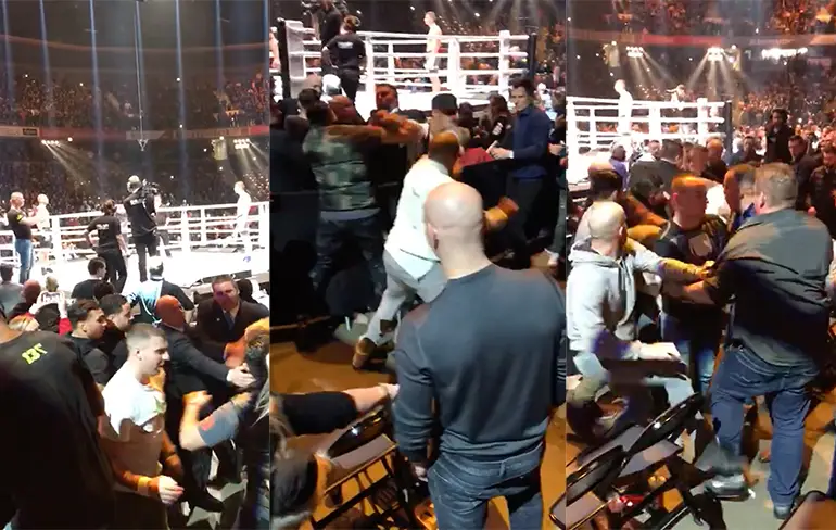 Matpartij in publiek bij gevecht Rico Verhoeven vs Badr Hari