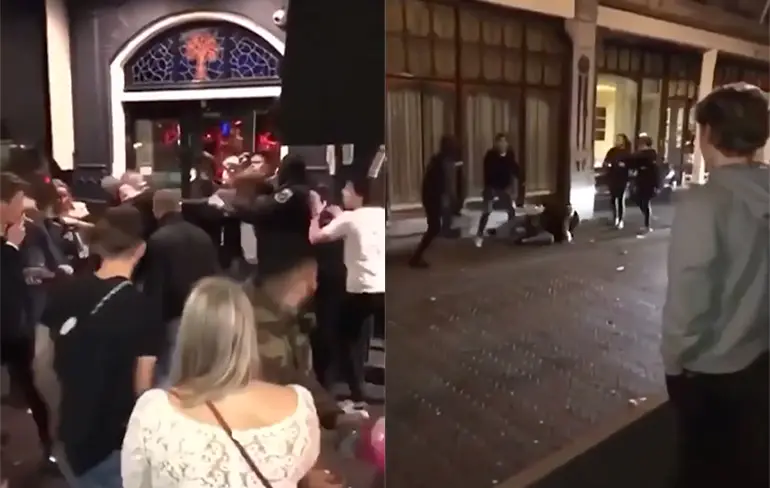 Matten tijdens stappen in Den Haag