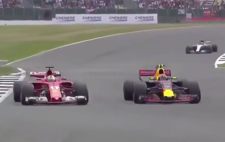 Max Verstappen vs Sebastian Vettel in F1 GP Silverstone