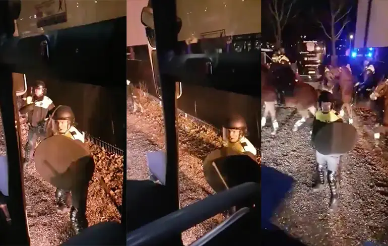 ME helpt boze Nec-fans de bus in