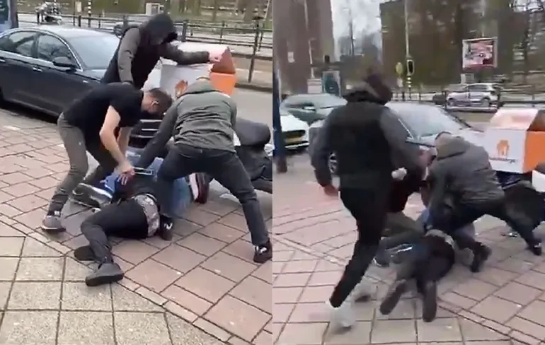 Medewerkers dönerzaak in Osdorp geven 13-jarige overvaller pak slaag