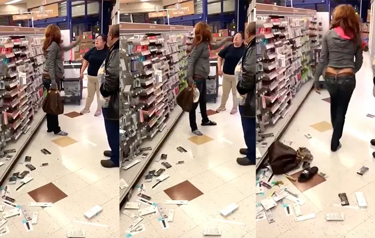 Medewerkster winkel beschuldigde vrouw van diefstal en dat werd matten