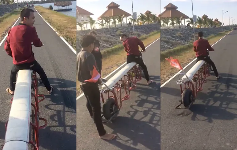 Met deze motorfiets kun je met al je vrienden op stap