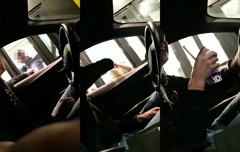 Met het juiste nummer door de McDrive gaan