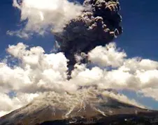 Mexicaanse vulkaan Volcán Popocatépetl is weer bezig
