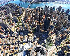 Moddervette Panorama foto van topje One World Trade Center