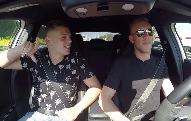 Moment dat verslaggever Dennis Schouten onwel werd