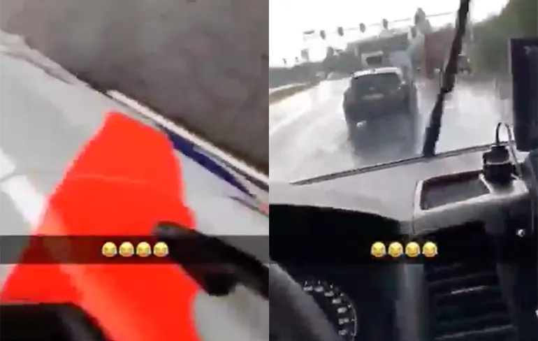 Motor van politieauto staat nog aan, man steelt politieauto